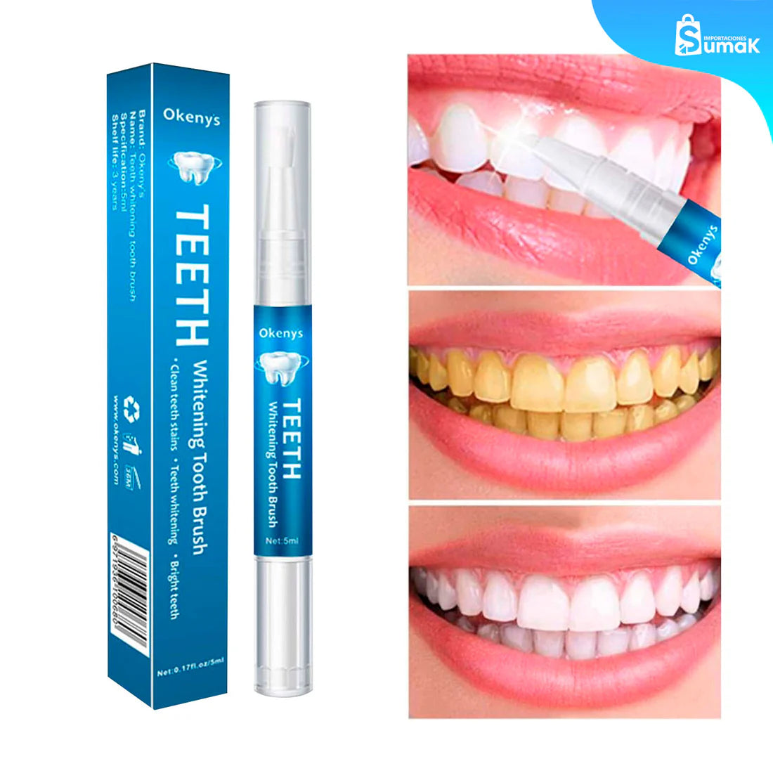SmilePen Pro™ - Blanqueá Tus Dientes con Tecnología de Odontólogo, Desde Casa