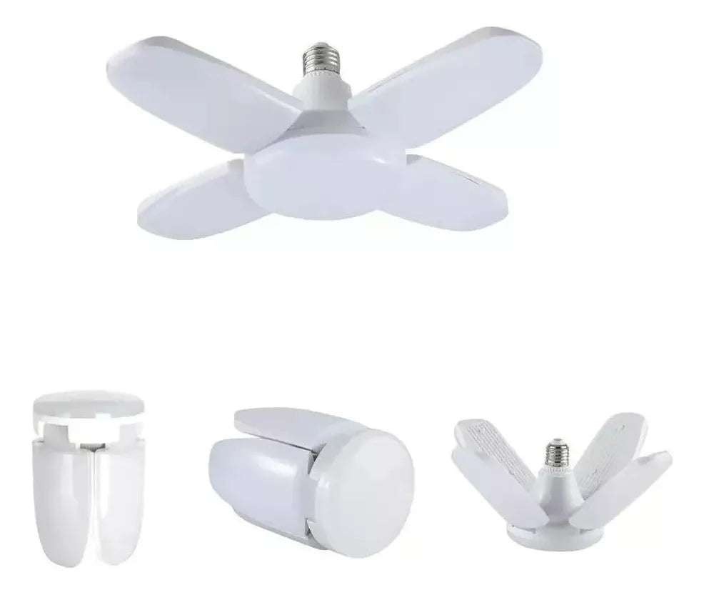 Iluminación Total y Ahorro de Energía – Pack de 3 Lámparas LED 4 Aspas Plegable
