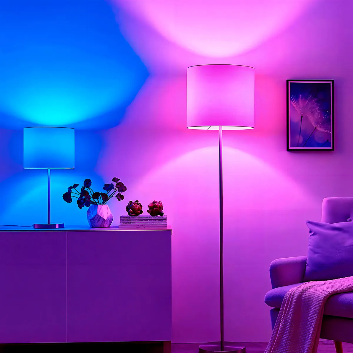Pack x1 Lámpara LED RGB Smart – Controlá el Ambiente desde tu Celular