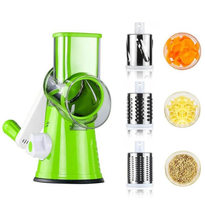 RALLADOR MANUAL DE VERDURAS CON 3 CUCHILLAS