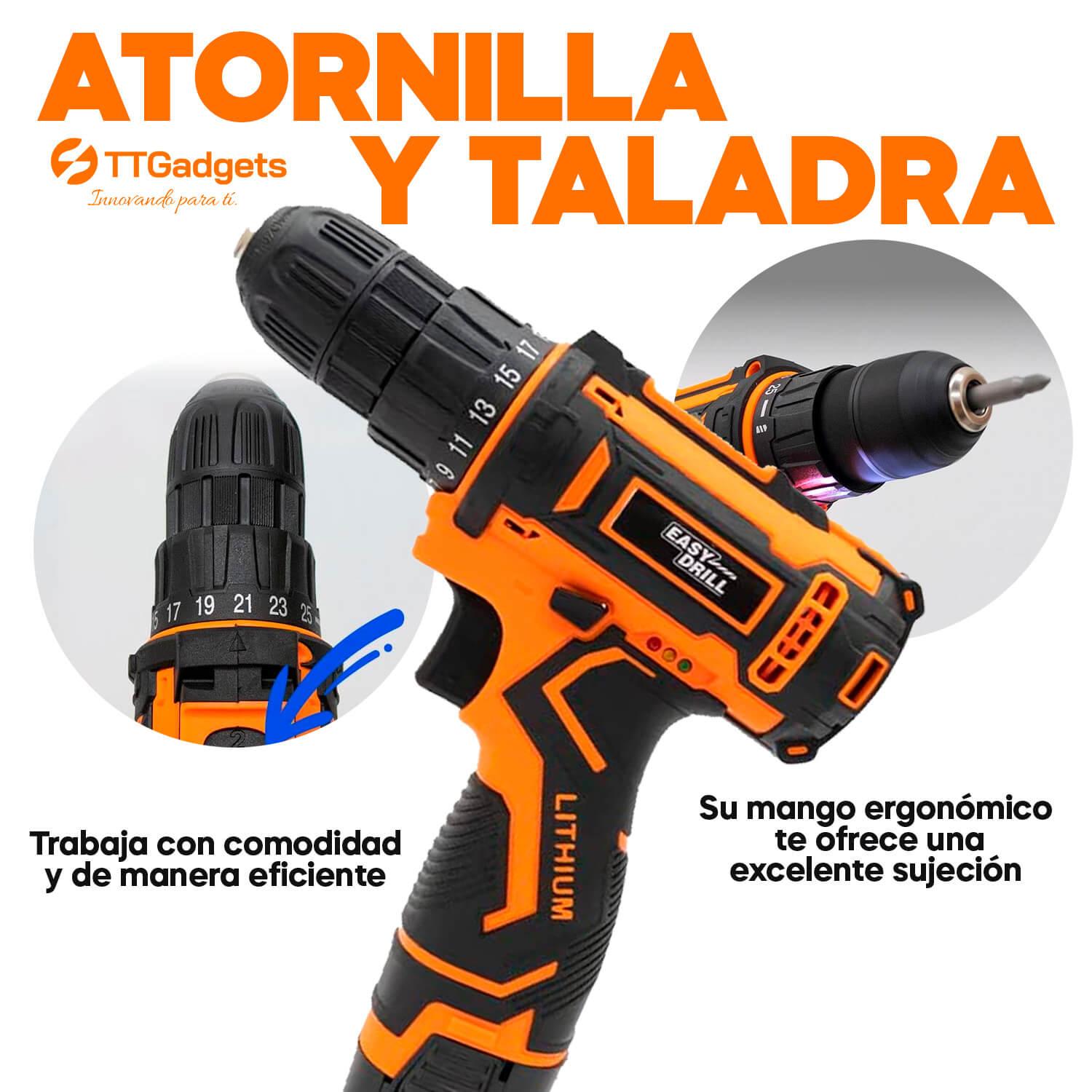 Kit de Taladro Inalámbrico con Batería Recargable - PAGA DESDE CASA