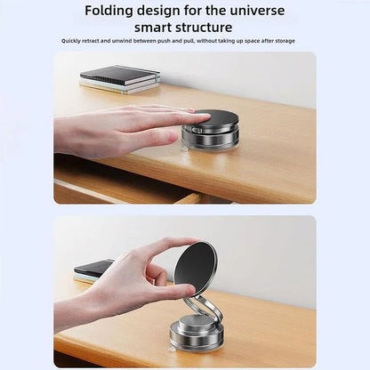 Soporte magnético para teléfono de coche Rotación plegable de 360 ° con ventosa fuerte universal para iPhone Samsung Xiaomi Soporte para teléfono para conducción y escritorio