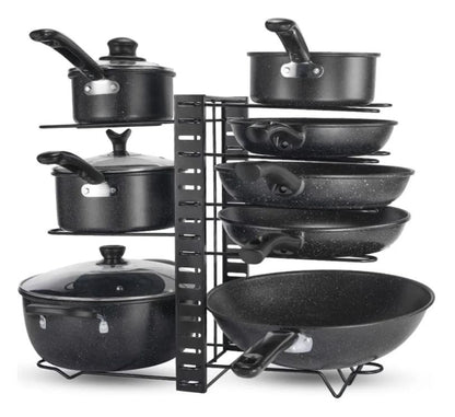KitchenMax™:Organiza ollas, sartenes y recipientes en un solo lugar