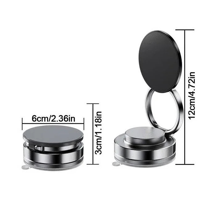 Soporte magnético para teléfono de coche Rotación plegable de 360 ° con ventosa fuerte universal para iPhone Samsung Xiaomi Soporte para teléfono para conducción y escritorio