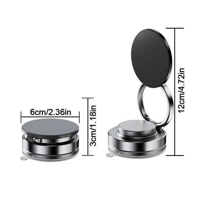 Soporte magnético para teléfono de coche Rotación plegable de 360 ° con ventosa fuerte universal para iPhone Samsung Xiaomi Soporte para teléfono para conducción y escritorio