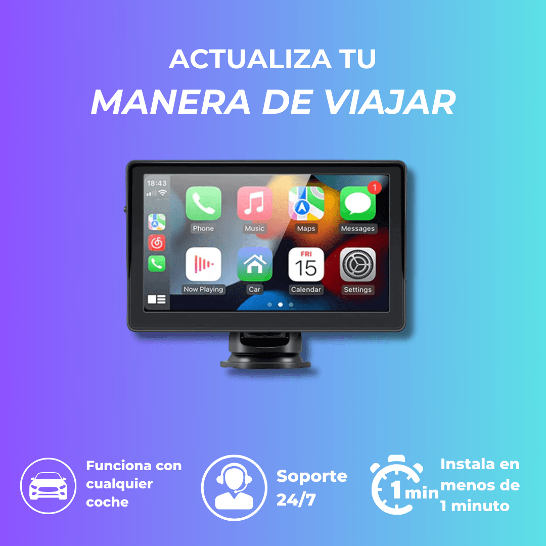 Autoestéreo Pantalla Táctil Y Cámara AppleCar & AndroidAuto - PAGA DESDE CASA