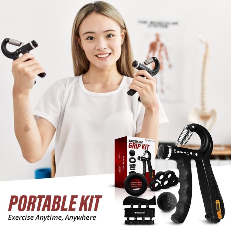 GripMaster Pro™:Desbloquea la máxima fuerza en tus manos y antebrazos