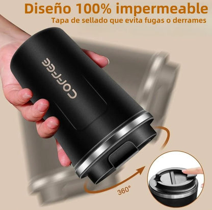 ThermoSense™:Mantiene tus bebidas calientes 6h y frías 12h sin esfuerzo