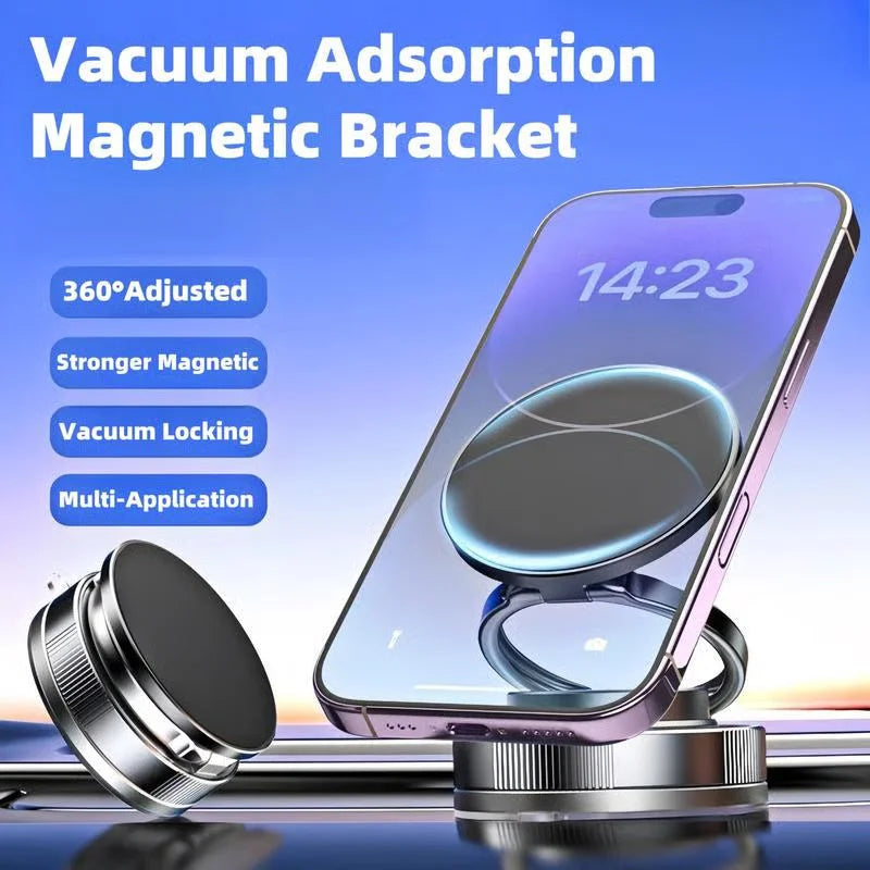 Soporte magnético para teléfono de coche Rotación plegable de 360 ° con ventosa fuerte universal para iPhone Samsung Xiaomi Soporte para teléfono para conducción y escritorio