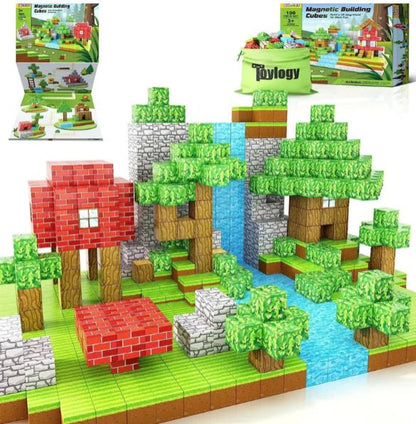 Cubos Magnéticos Minecraft - 64 Piezas