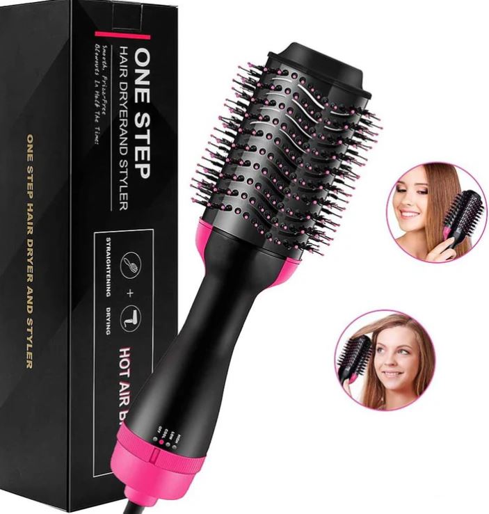 IonGlam™ – 💫Cepillo Alisador 3 en 1: Peina, alisa, calienta