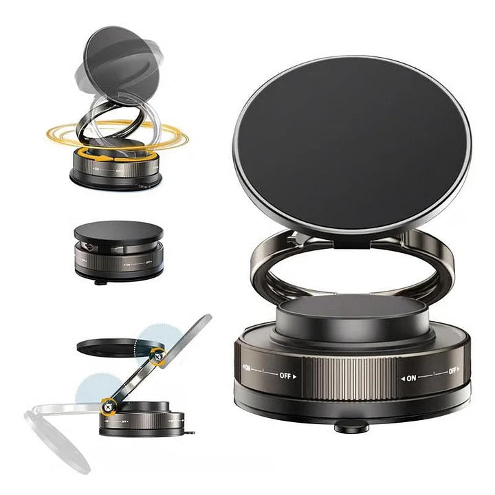 Soporte magnético para teléfono de coche Rotación plegable de 360 ° con ventosa fuerte universal para iPhone Samsung Xiaomi Soporte para teléfono para conducción y escritorio
