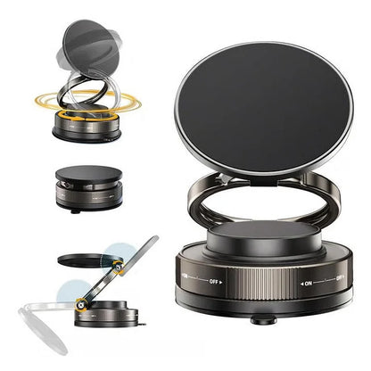Soporte magnético para teléfono de coche Rotación plegable de 360 ° con ventosa fuerte universal para iPhone Samsung Xiaomi Soporte para teléfono para conducción y escritorio