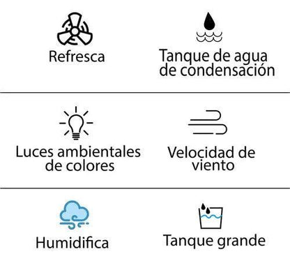 Aire acondicionado y humificador 4 en 1 - PAGA DESDE CASA