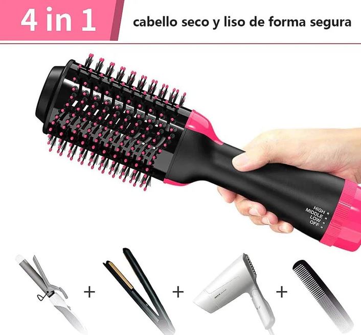IonGlam™ – 💫Cepillo Alisador 3 en 1: Peina, alisa, calienta
