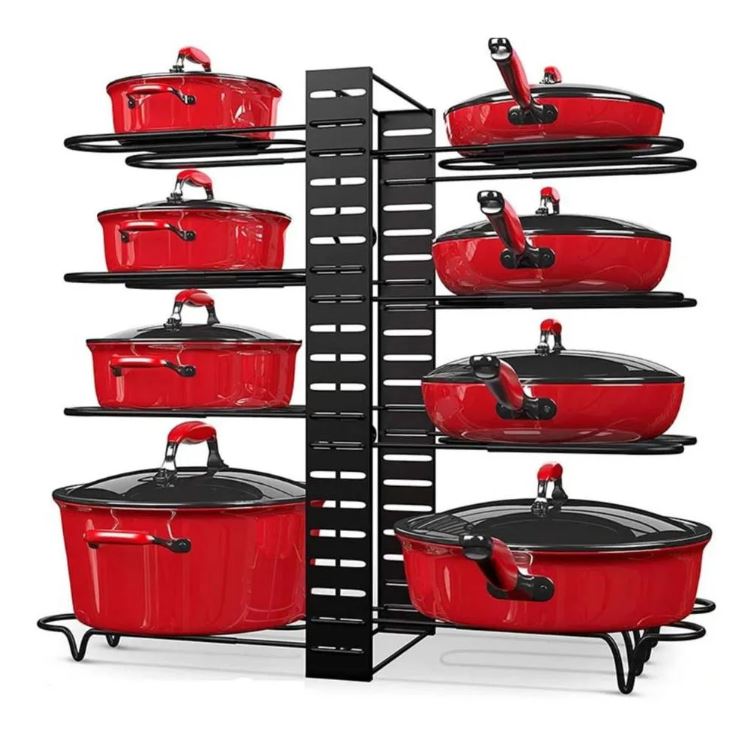 KitchenMax™:Organiza ollas, sartenes y recipientes en un solo lugar