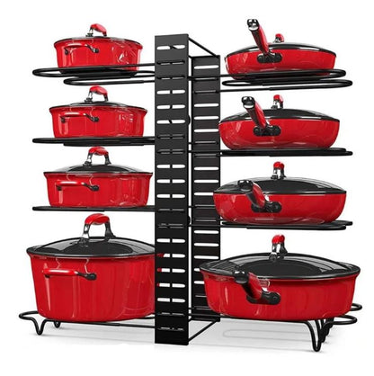 KitchenMax™:Organiza ollas, sartenes y recipientes en un solo lugar