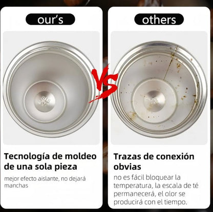 ThermoSense™:Mantiene tus bebidas calientes 6h y frías 12h sin esfuerzo