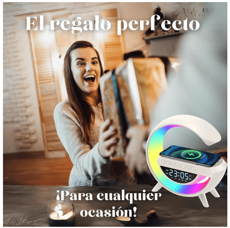 Lámpara cargador Bluetooth Luminari™ - PAGA DESDE CASA