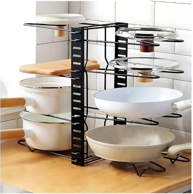 KitchenMax™:Organiza ollas, sartenes y recipientes en un solo lugar