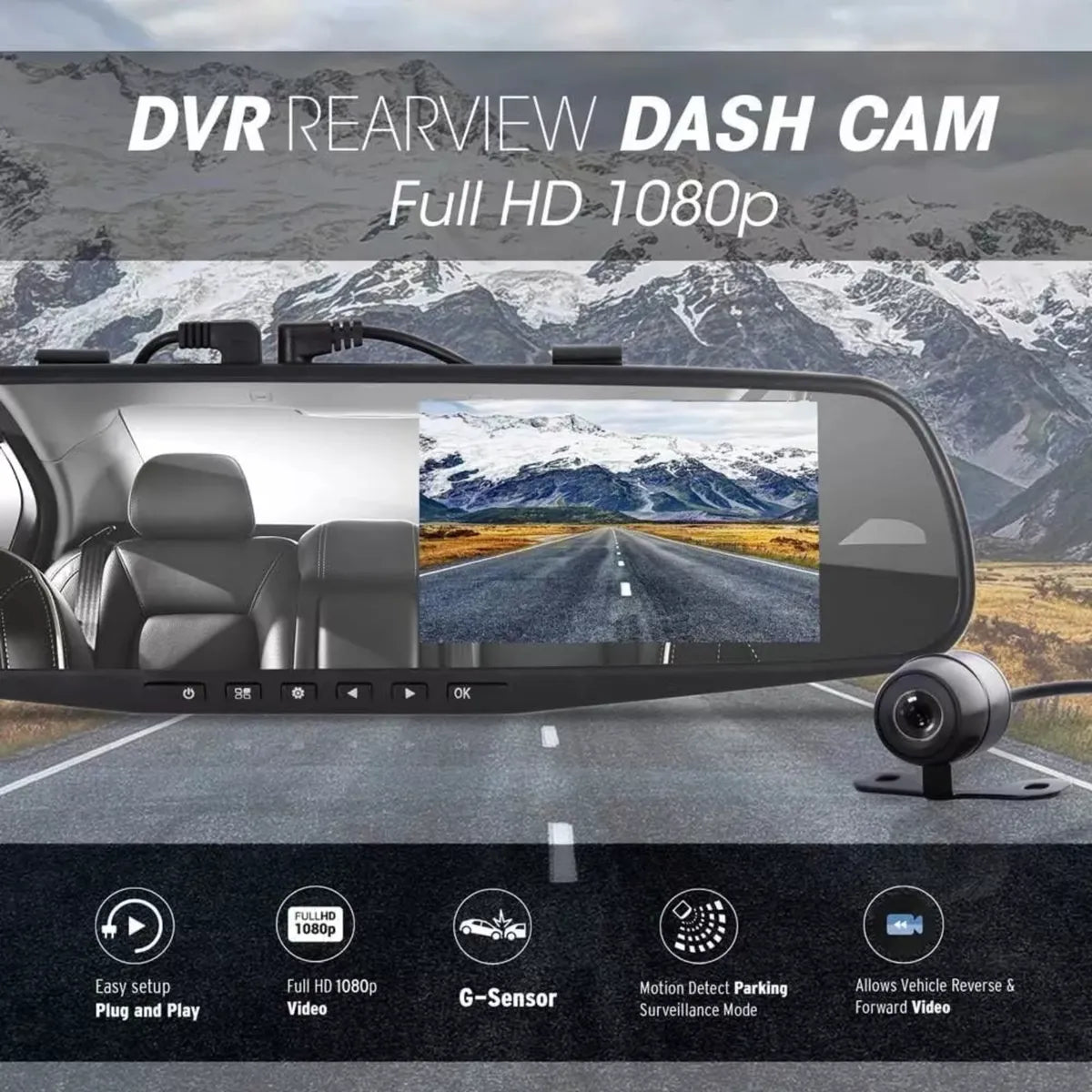Cámara Retrovisor Full HD 🚗 Tu Auto Más Seguro, Moderno y Conectado