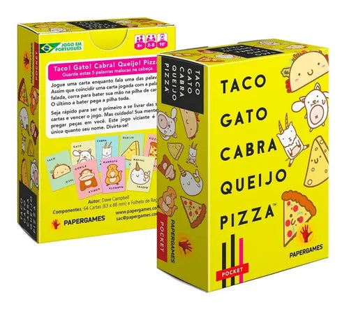 Taco Gato Cabra Queso Pizza Juego De Mesa Cartas