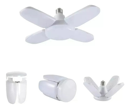Iluminación Total y Ahorro de Energía – Pack de 3 Lámparas LED 4 Aspas Plegable