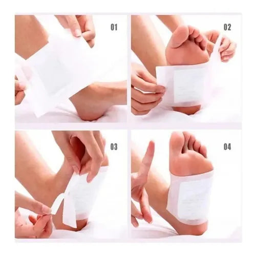 Parches Detox Kinoki Para Pies Caja X 10