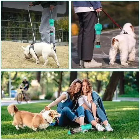 BOTELLA MULTIFUNCIONAL PARA PERROS, mascota con dispenser
