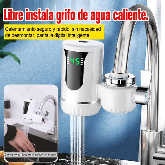 Grifo calentador de agua eléctrico instantáneo sin tanque - PAGA DESDE CASA