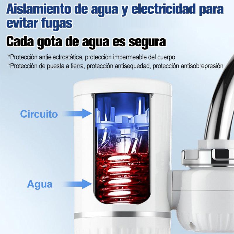 Grifo calentador de agua eléctrico instantáneo sin tanque - PAGA DESDE CASA