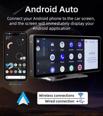 Auto estéreo Pantalla Táctil con Cámara - AppleCarPlay & AndroidAuto