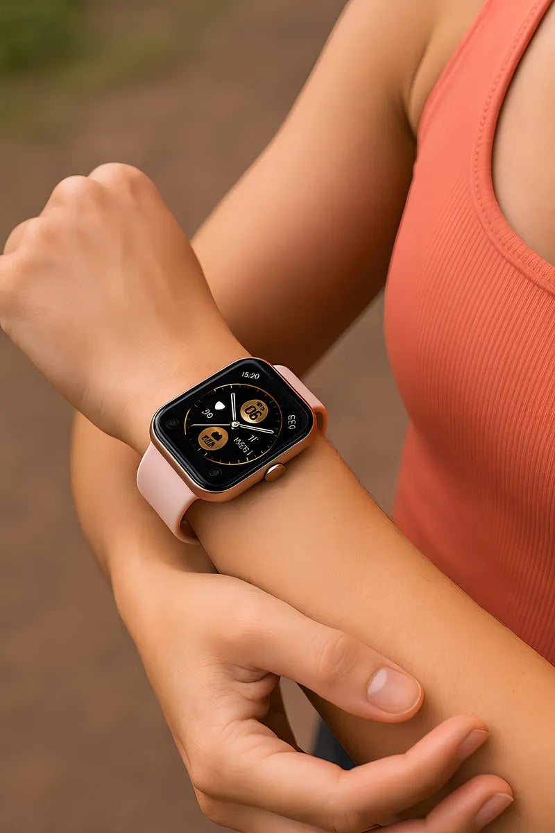 Smartwatch Reloj Inteligente Jd Capri Rosa 1.83 Llamadas Bluetooth Múltiples modos deportivos Presión Arterial SPO2 Control de Música