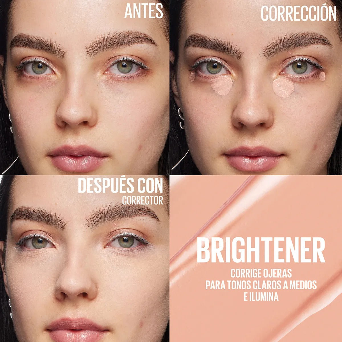 Maybelline Corrector de Ojos Instant Age Rewind Eraser, Tono Brightener