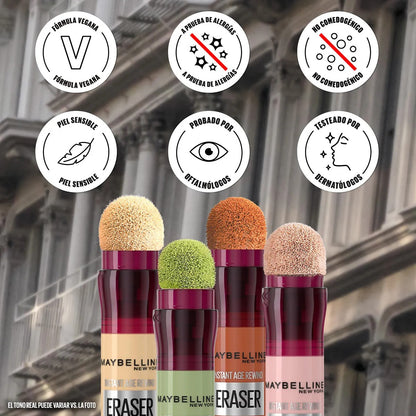 Maybelline Corrector de Ojos Instant Age Rewind Eraser, Tono Brightener
