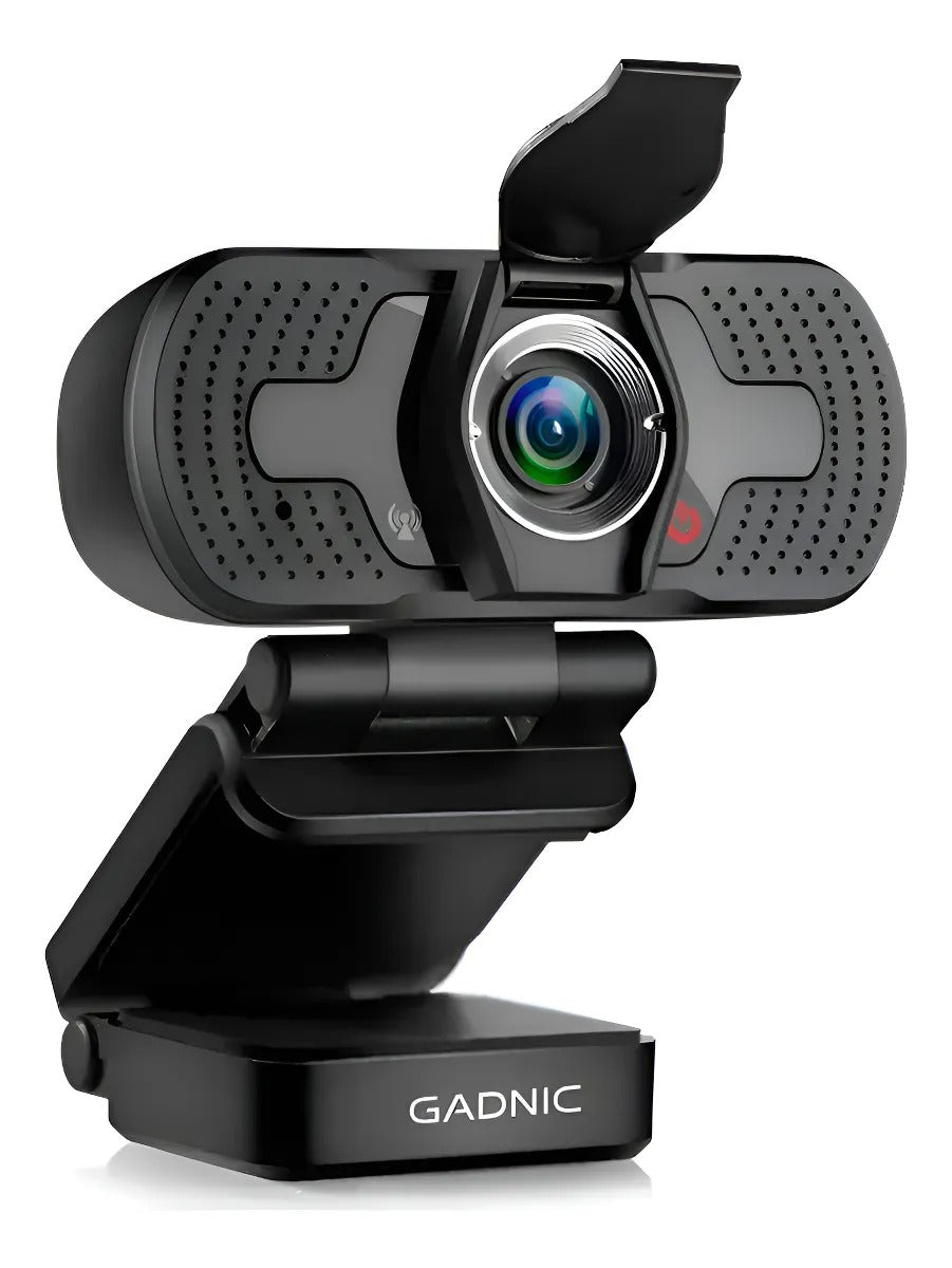 Cámara Web Gadnic Full Hd 1080p Con Micrófono 30 Fps Color Negro