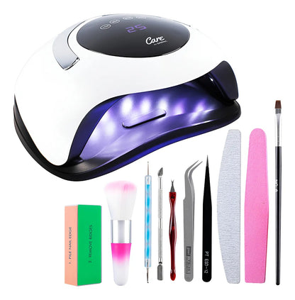 Lampara Uv Led Cabina Uñas Manicura Profesional Gadnic + Kit