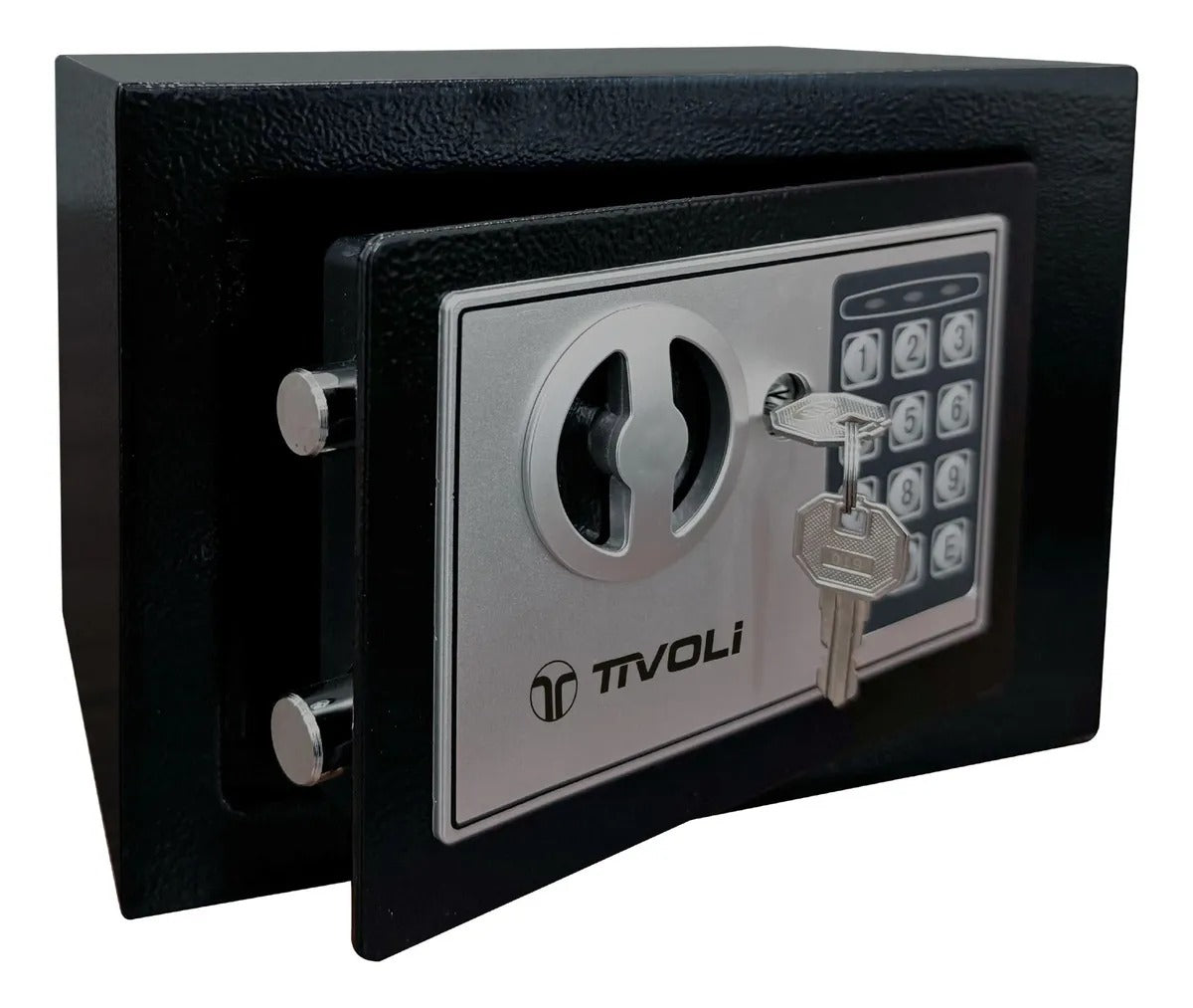 Caja Fuerte Electrónica De Seguridad Tivoli Acero Inoxidable Color Negro
