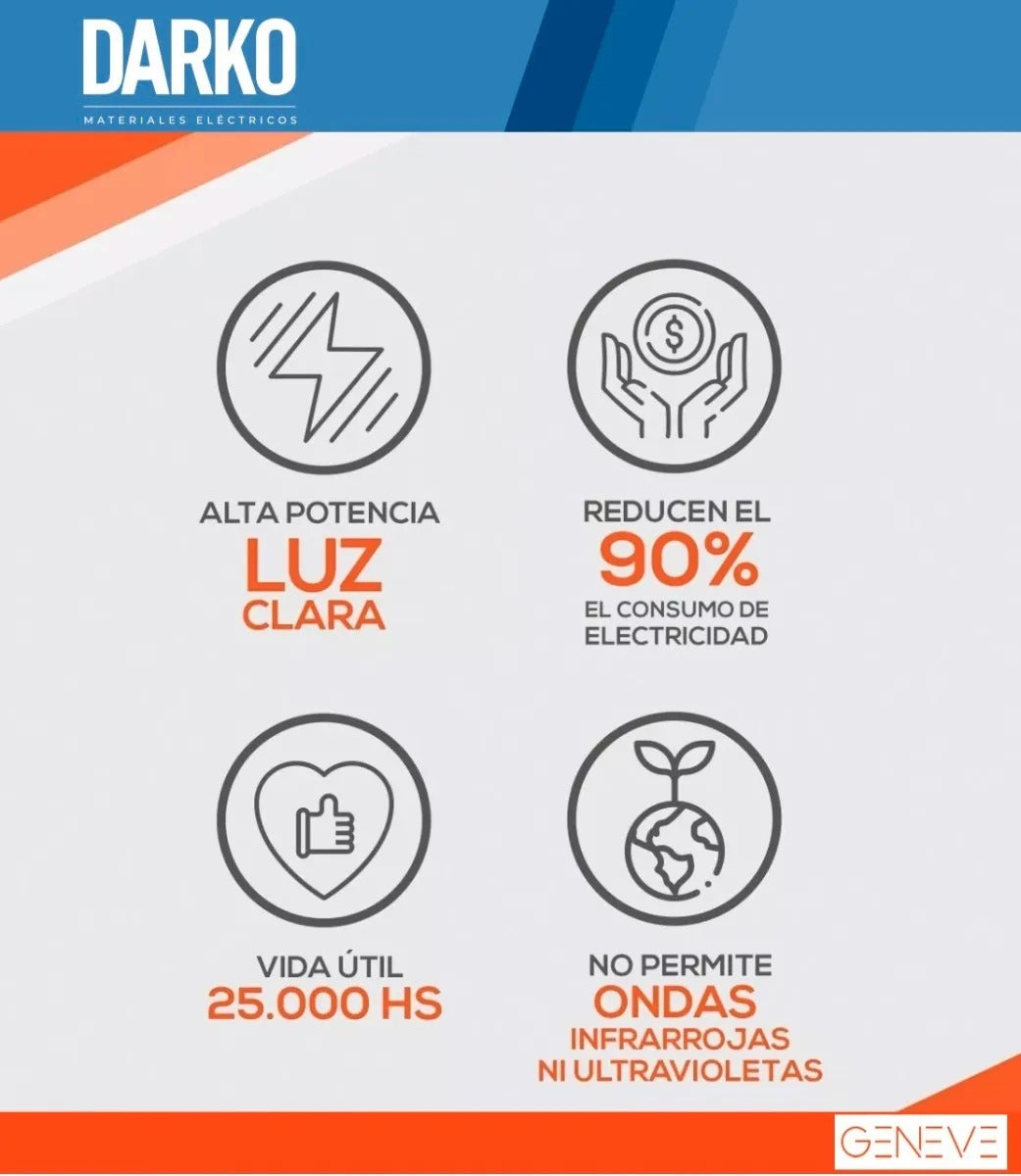 Reflector Led 50w Exterior Alta Potencia Ip66 Luz Fría