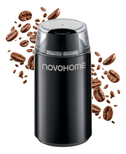 Molinillo De Café Eléctrico Novohome Acero Inox. 200w 60g