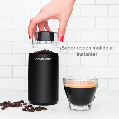 Molinillo De Café Eléctrico Novohome Acero Inox. 200w 60g