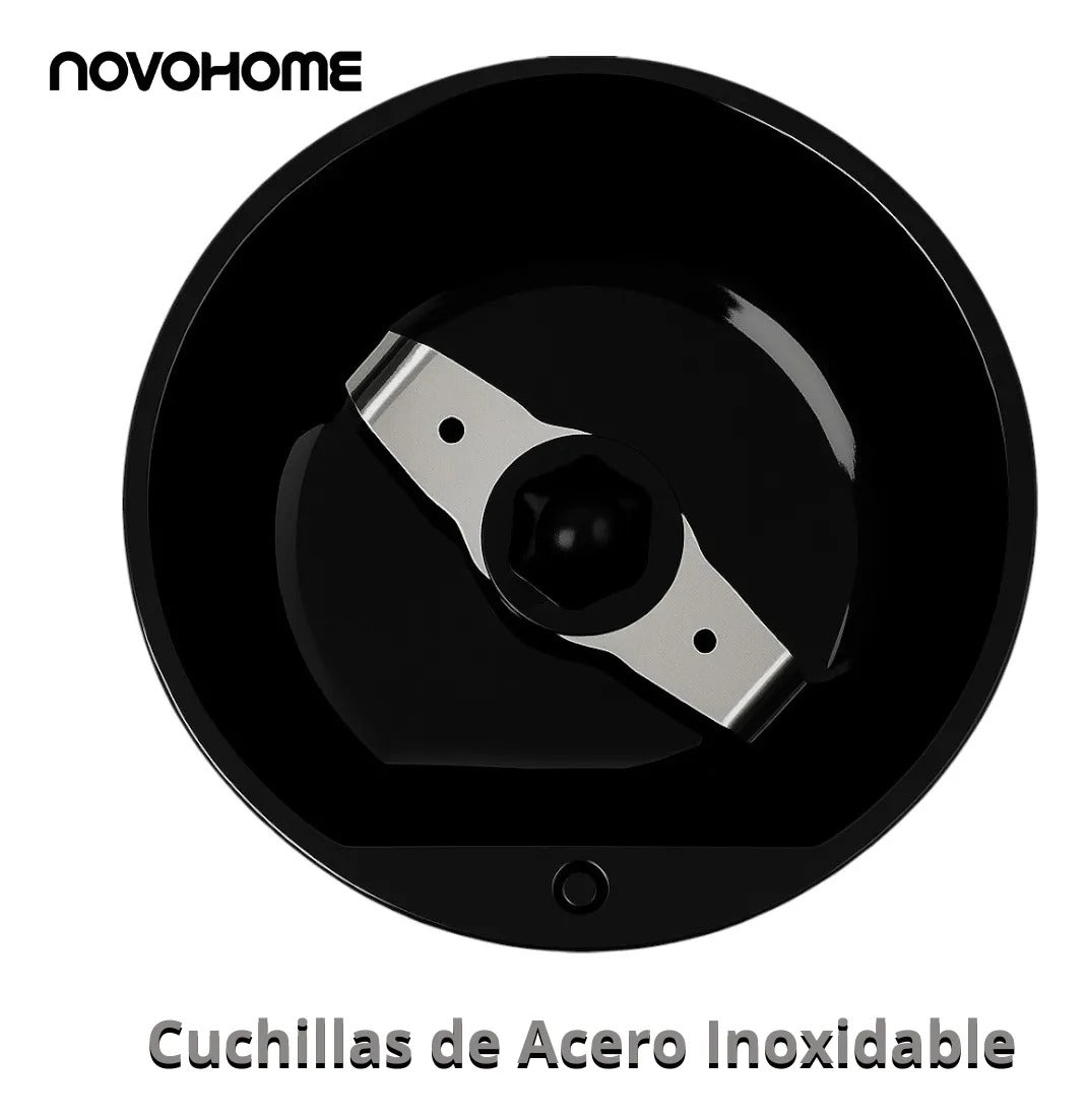 Molinillo De Café Eléctrico Novohome Acero Inox. 200w 60g