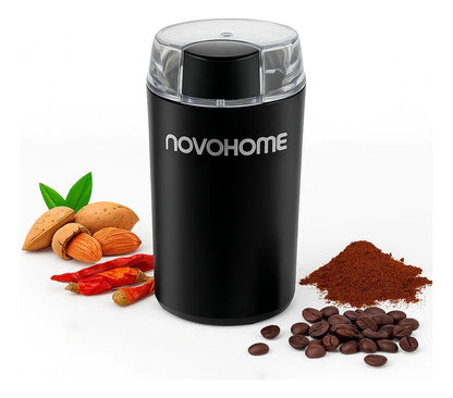 Molinillo De Café Eléctrico Novohome Acero Inox. 200w 60g