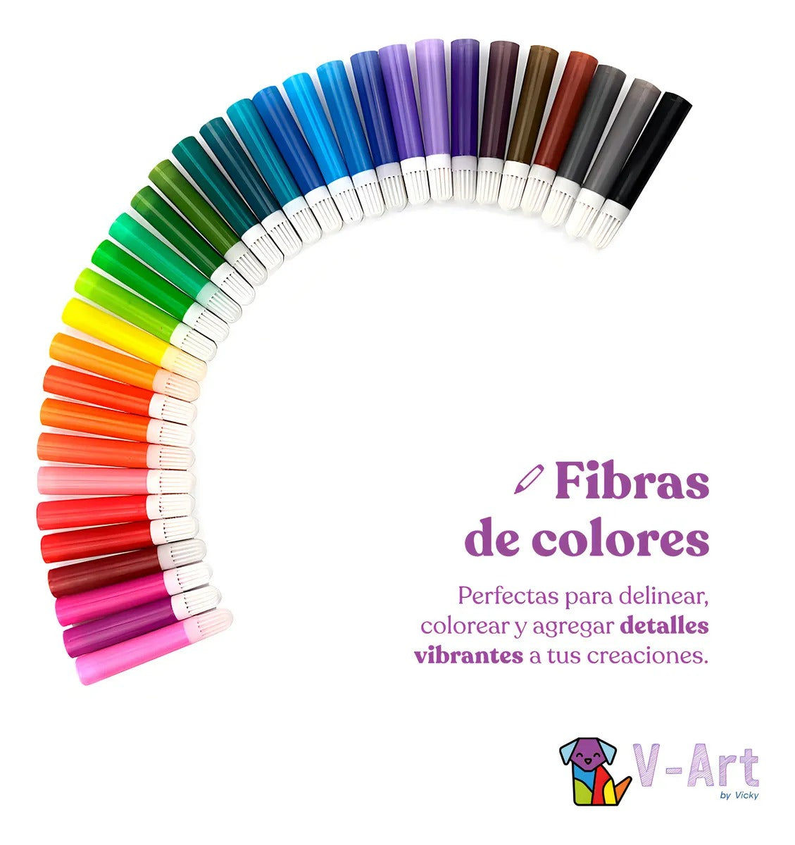 Set de arte Infantil Dibujo Fibra Maletín Metálico de 145 piezas V-Art By Vicky