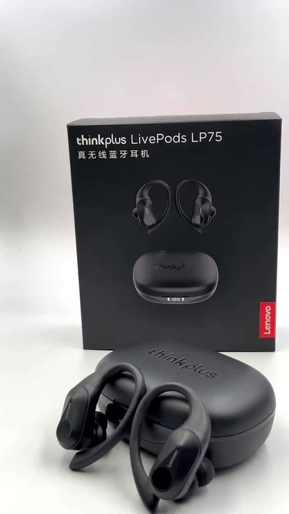 Auriculares Inalámbricos Lenovo Livepod Lp75 Bluetooth Negro