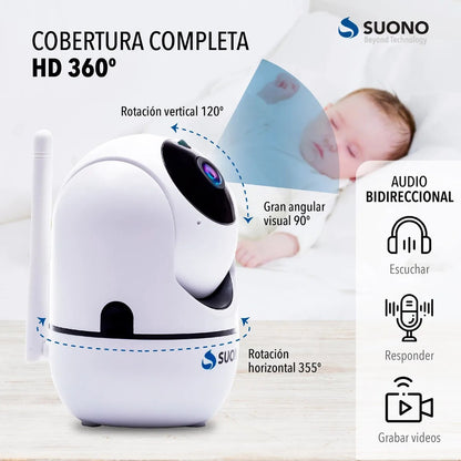 Camara Seguridad Domo Suono Ip Wifi Inalambrica Motorizada 720 Hd Visión Nocturna Alerta Sensor De Movimiento