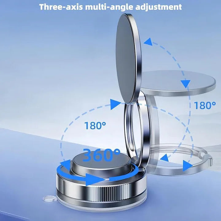 Soporte magnético para teléfono de coche Rotación plegable de 360 ° con ventosa fuerte universal para iPhone Samsung Xiaomi Soporte para teléfono para conducción y escritorio