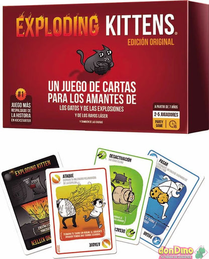 Exploding Kittens gatitos explosivos juego de cartas
