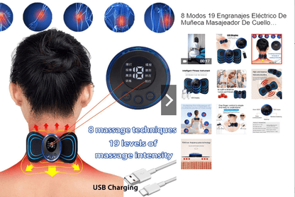 Masajeador eléctrico muscular - PAGA DESDE CASA